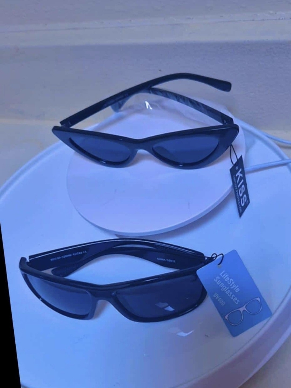 KISS Black Men’s Sunglasses Pack - Cat-Eye & Rectangular Styles